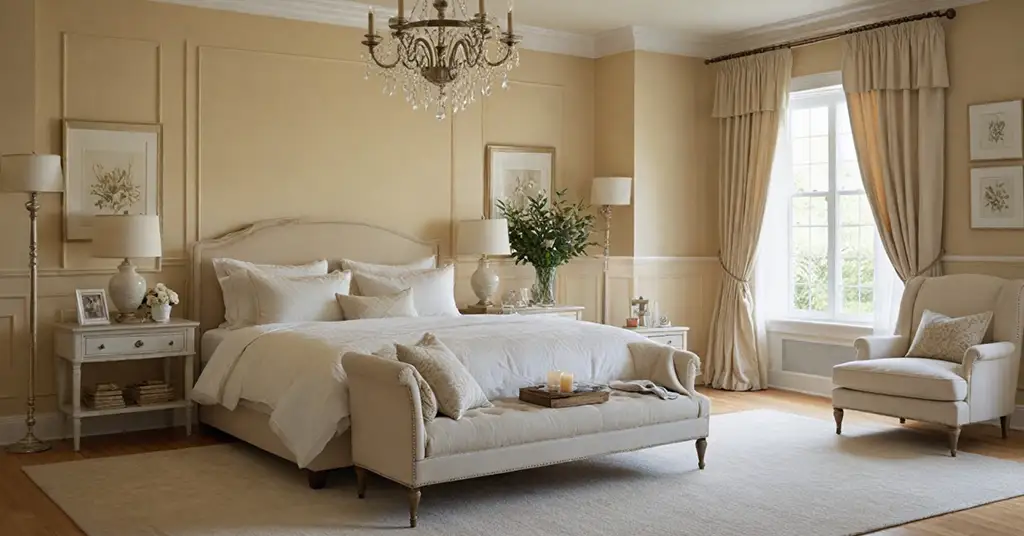 Bilik Tidur Romantik Minimalis Beige