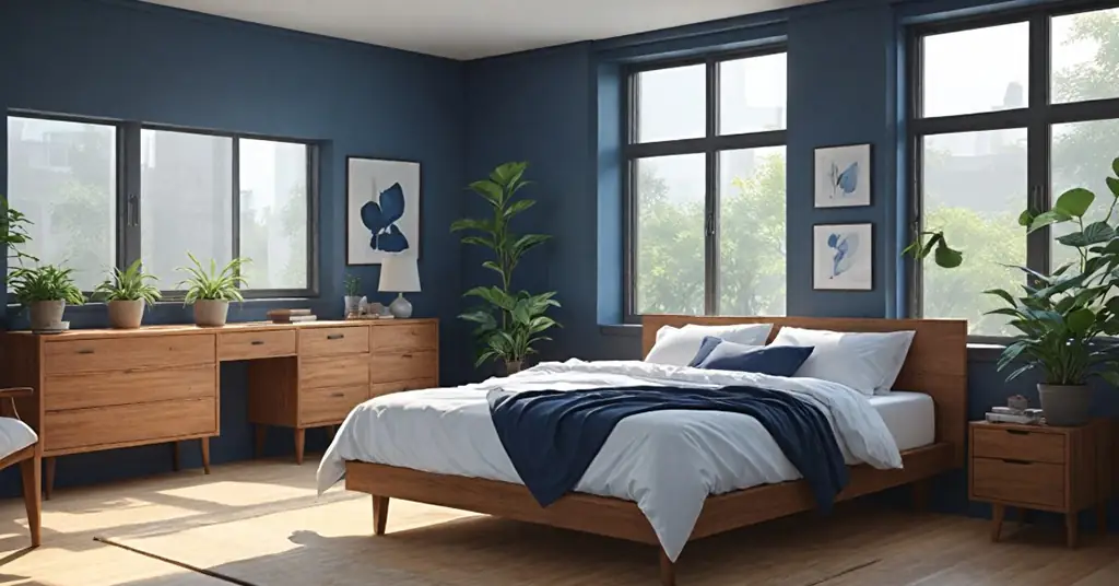 Bilik Warna Biru Navy 2