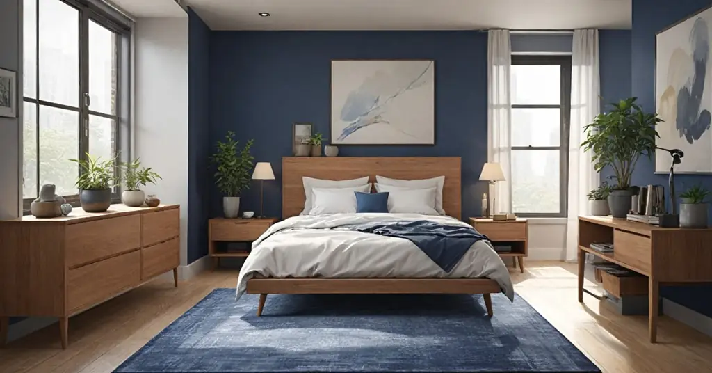 Bilik Warna Biru Navy 3