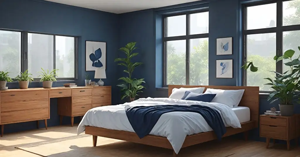 Bilik Warna Biru Navy