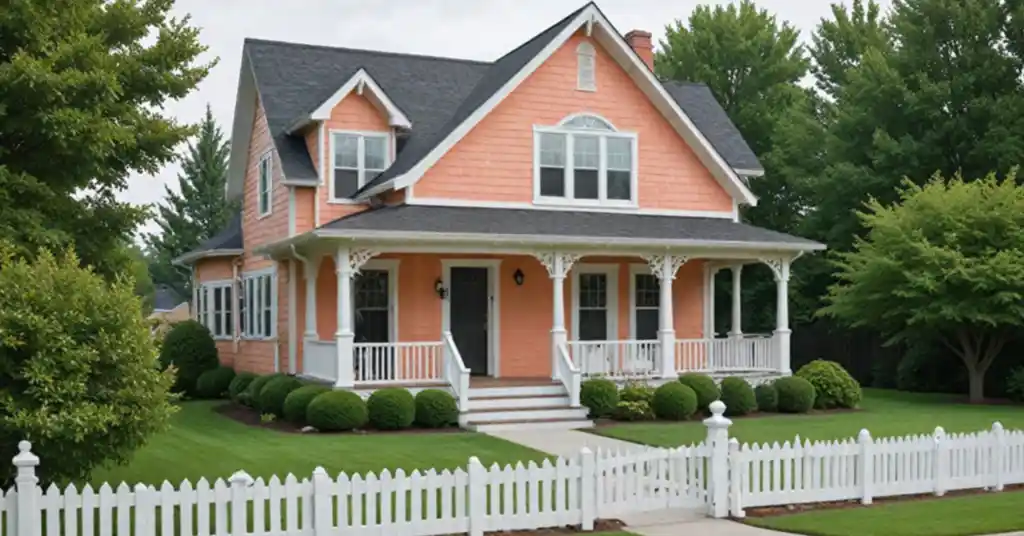 Cat Luar Rumah Peach