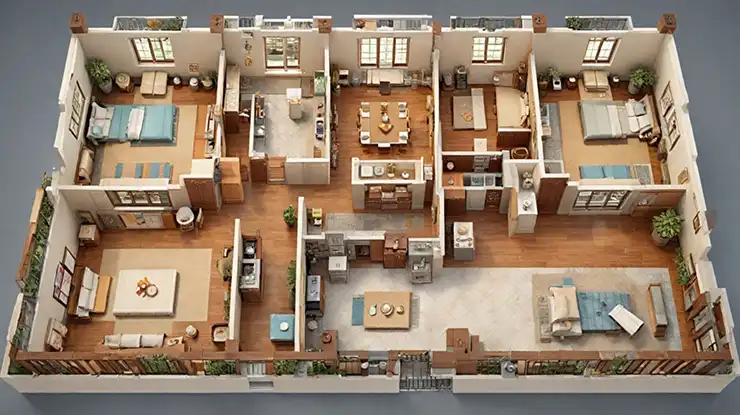 Contoh Pelan Rumah 3 Bilik Tradisional