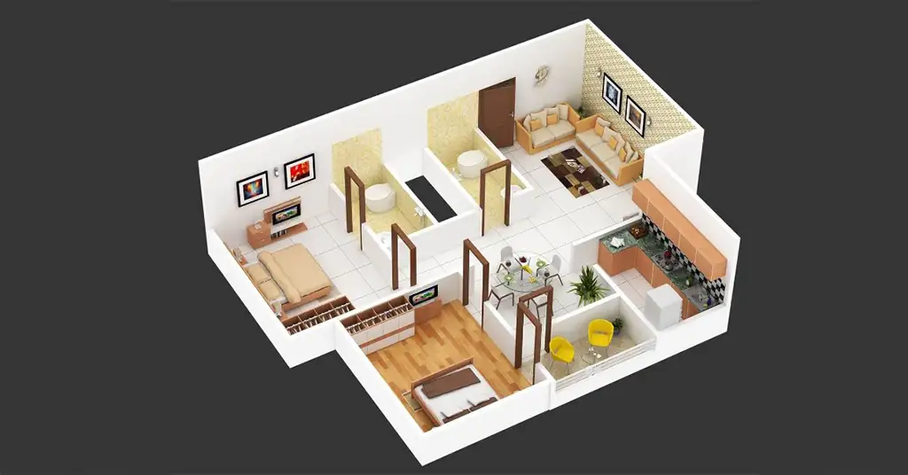 Contoh Plan Rumah 2 Bilik