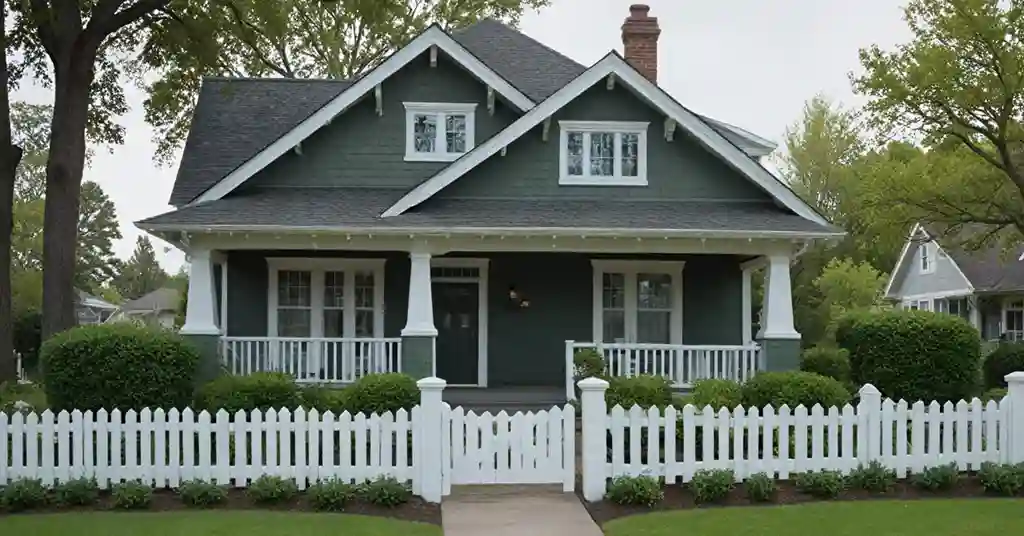 Luar Rumah Warna Hijau Army