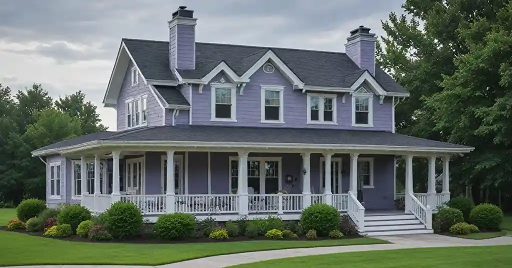 Luar Rumah Warna Lavender