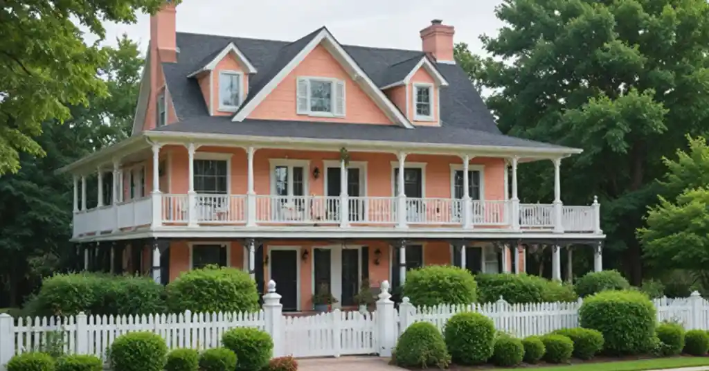 Luar Rumah Warna Peach