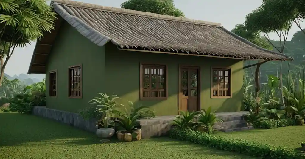 Warna Cat Luar Rumah Kampung yang Menarik