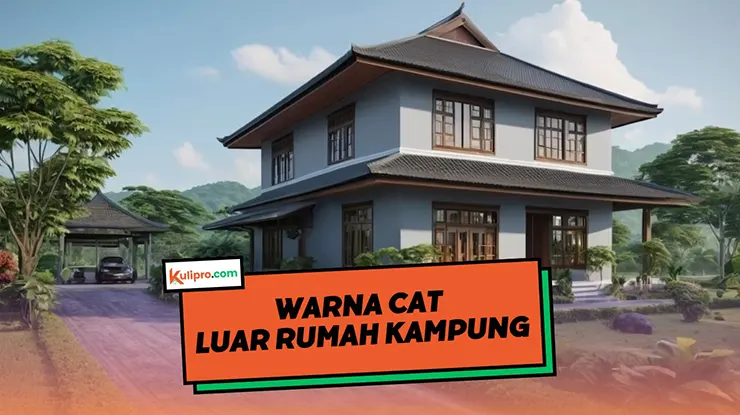 Warna Cat Luar Rumah Kampung