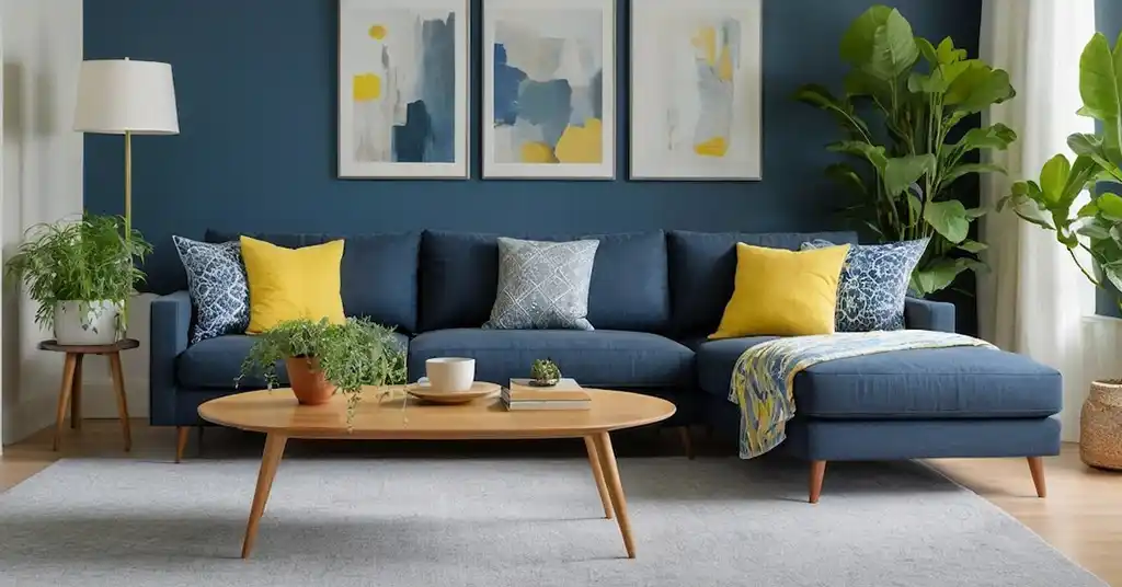 Warna Cat Ruang Tamu Biru Kelabu