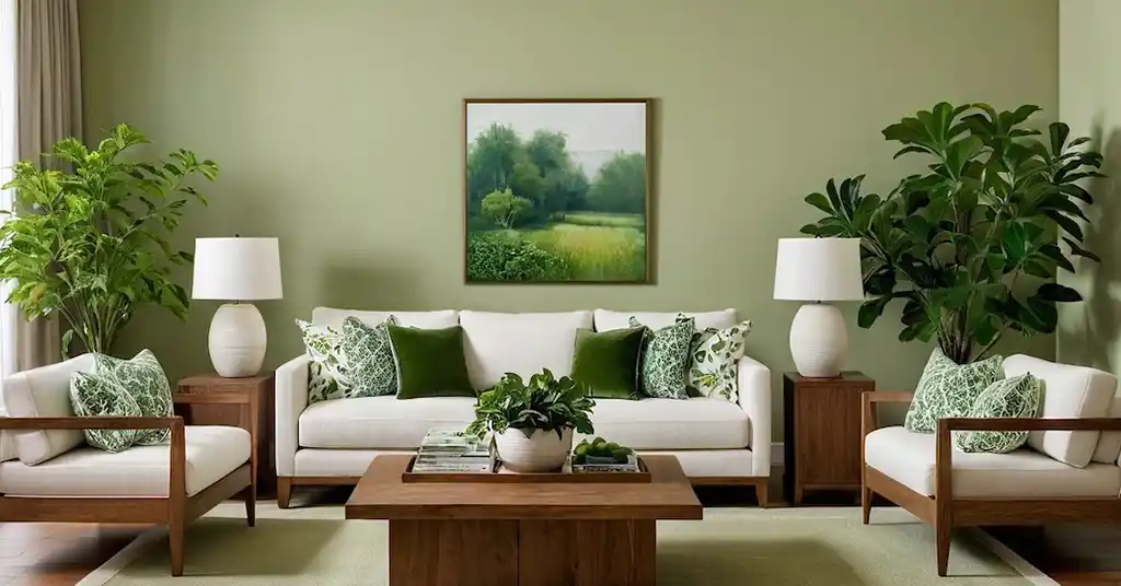 Warna Cat Ruang Tamu Hijau Mint Selesa
