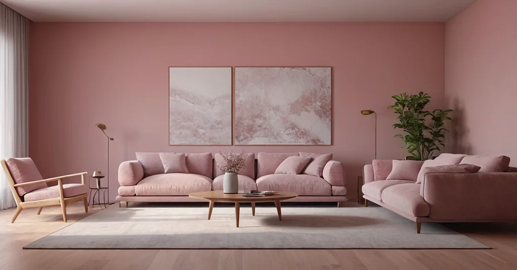 Warna Cat Rumah Dusty Pink 1