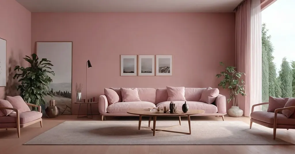 Warna Cat Rumah Dusty Pink 2