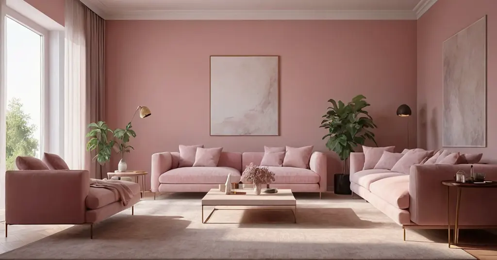 Warna Cat Rumah Dusty Pink 3