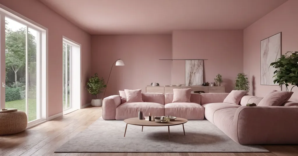 Warna Cat Rumah Dusty Pink 4