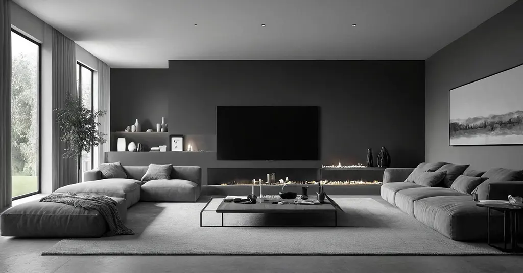 Warna Cat Rumah Monochrome 2