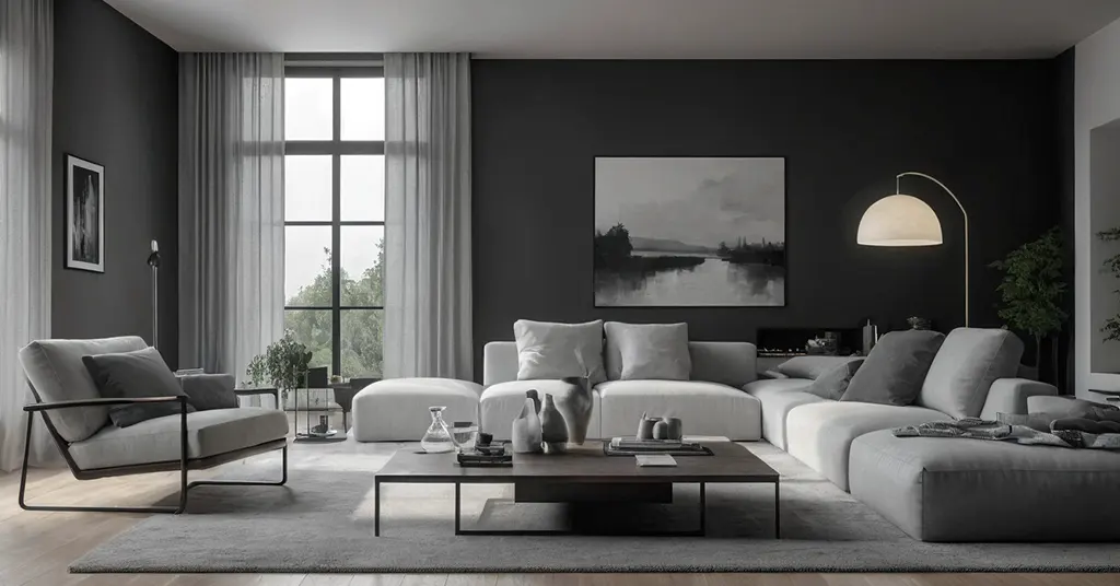 Warna Cat Rumah Monochrome 3