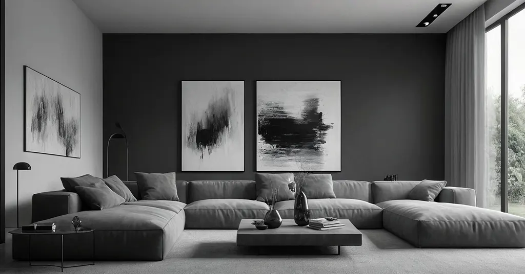 Warna Cat Rumah Monochrome 4