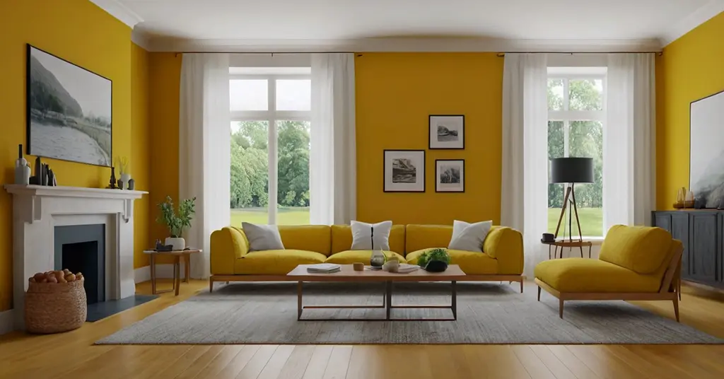 Warna Cat Rumah Mustard Yellow 2