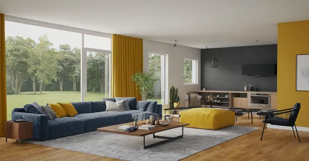 Warna Cat Rumah Mustard Yellow 5