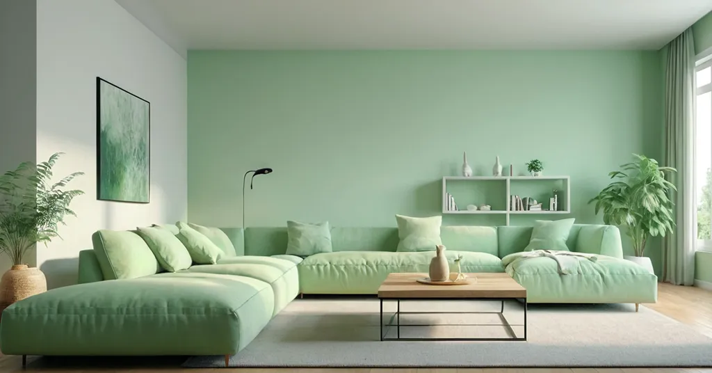 Warna Cat Rumah Pastel Green 1