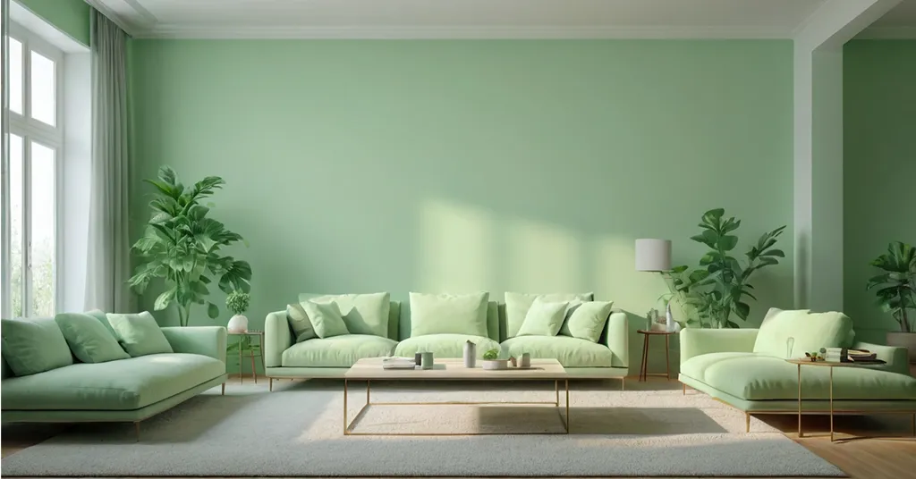 Warna Cat Rumah Pastel Green 2