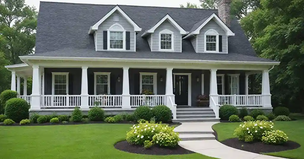 Warna Luar Rumah Kelabu Gelap
