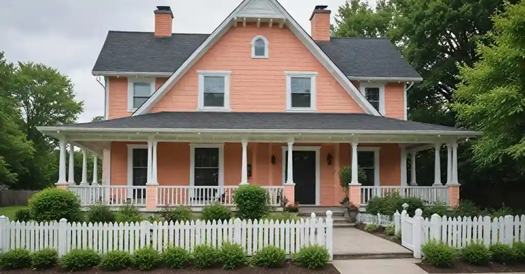 Warna Luar Rumah Peach
