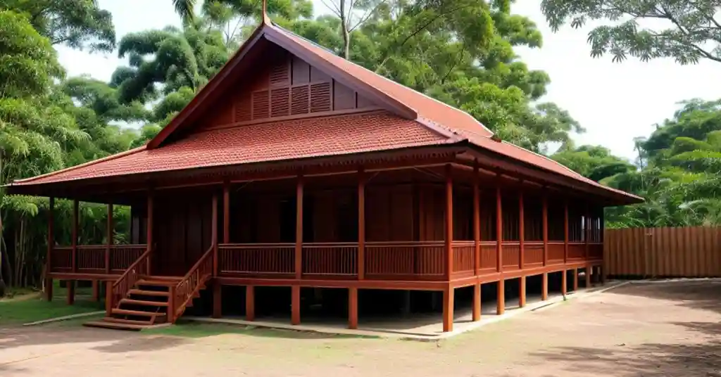 Cat Rumah Kayu Kampung
