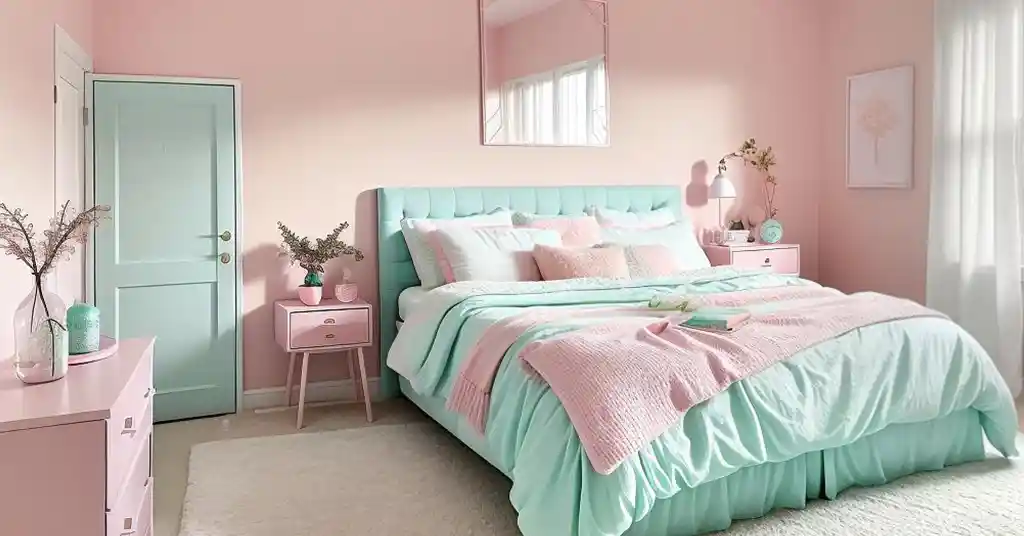 Deco Bilik Tidur Perempuan Palet Warna Pastel