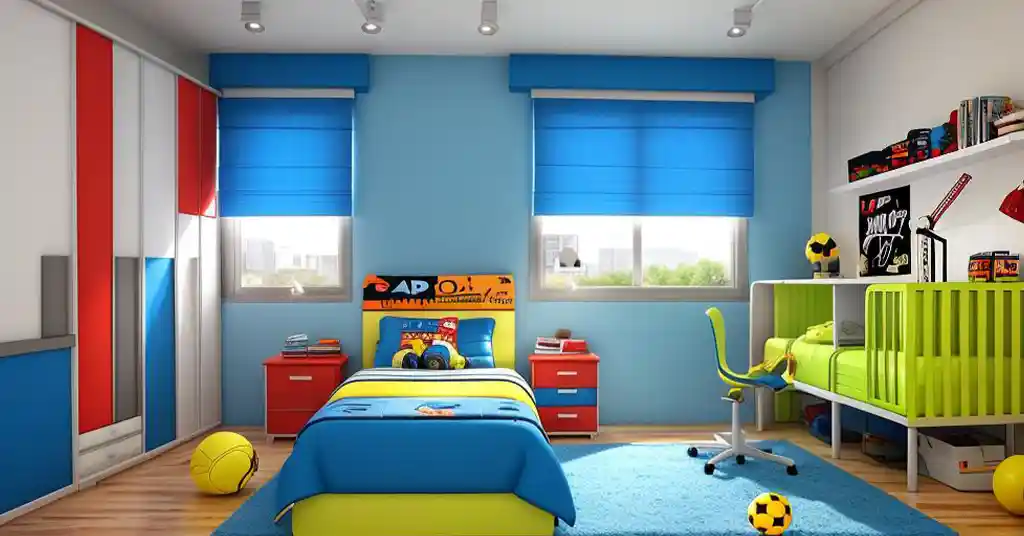 Dekorasi Bilik Tidur Anak Lelaki Tema Kartun