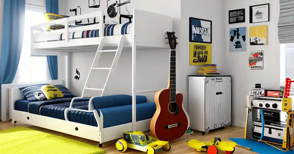 Dekorasi Bilik Tidur Anak Lelaki Tema Muzik