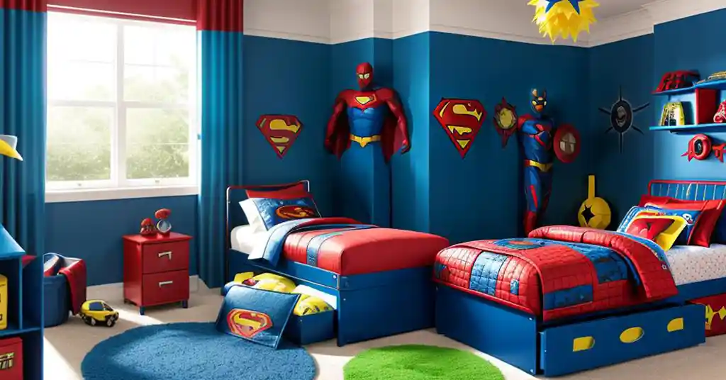 Dekorasi Bilik Tidur Anak Lelaki Tema Superhero
