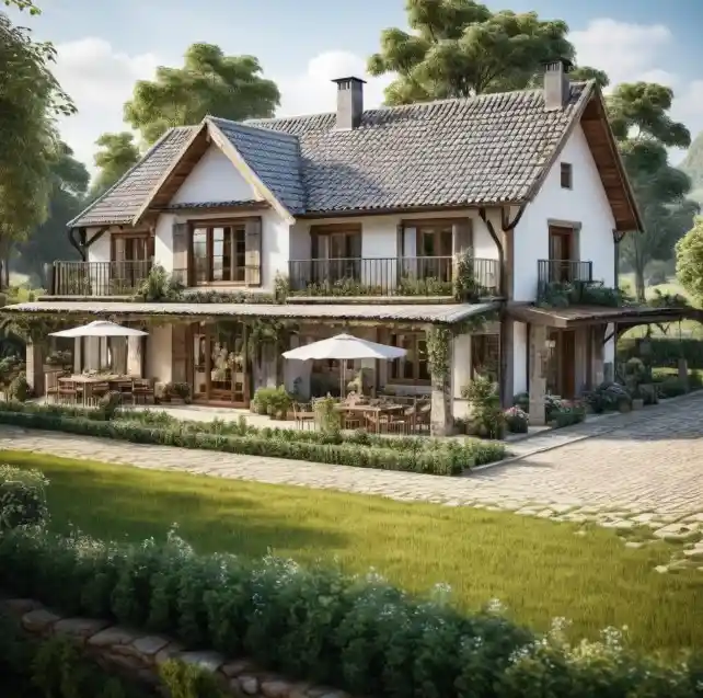 Design Rumah Kampung Gaya Country