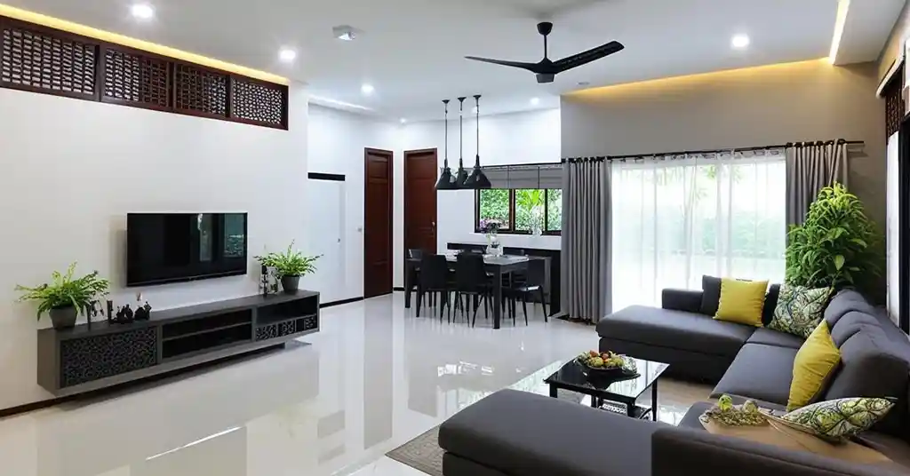 Design Rumah Konsep Pelan Terbuka