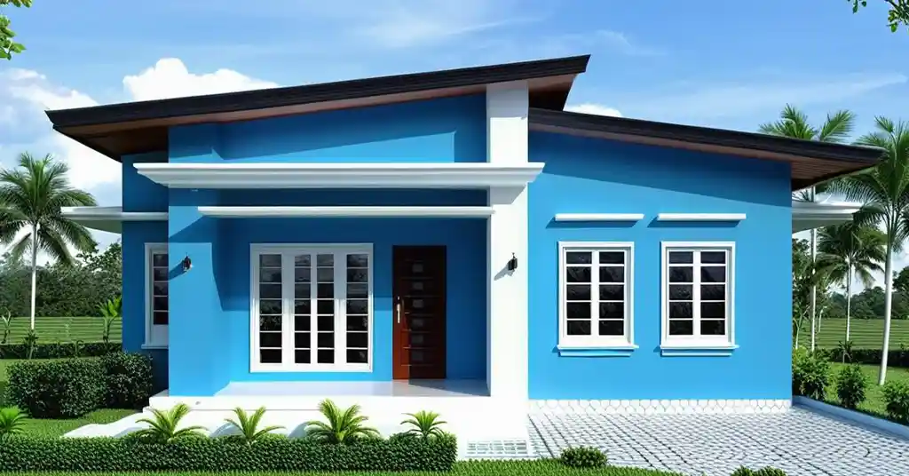 Design Rumah Moden Simple Minimalis 1 Tingkat