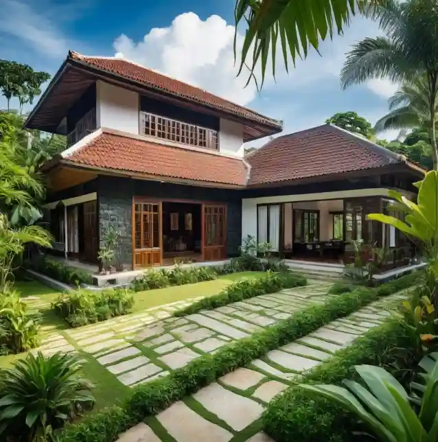 Design Rumah Tropika Kampung Malaysia