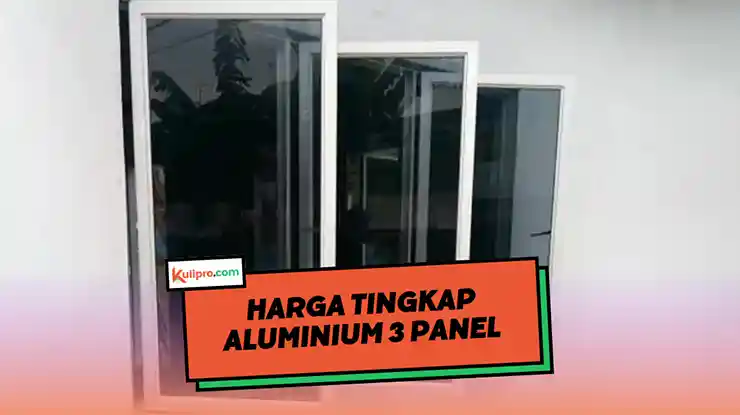 Harga Tingkap Aluminium 3 Panel