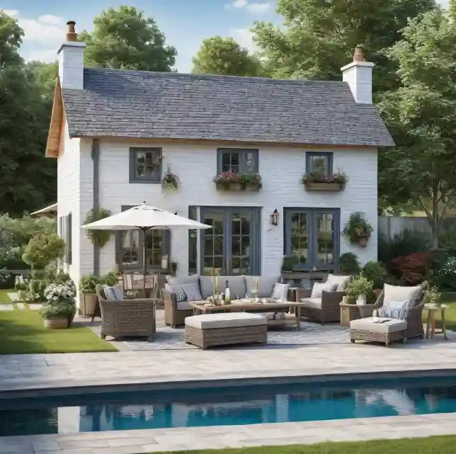 Idea Design Rumah Kampung Gaya Cottage
