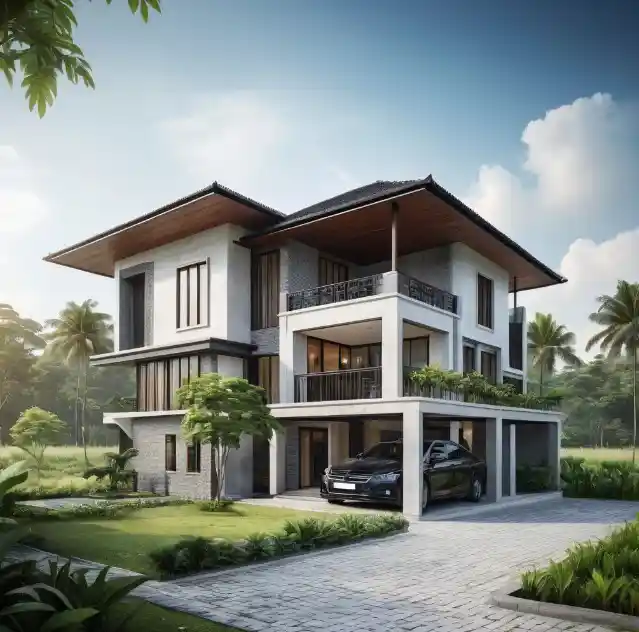 Idea Design Rumah Kampung Modern 2 Tingkat