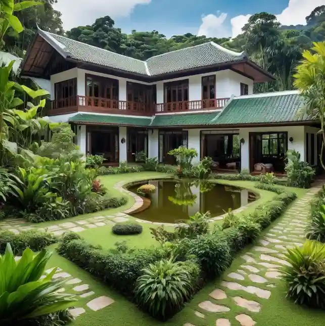 Idea Rekabentuk Rumah Tropika Kampung Malaysia