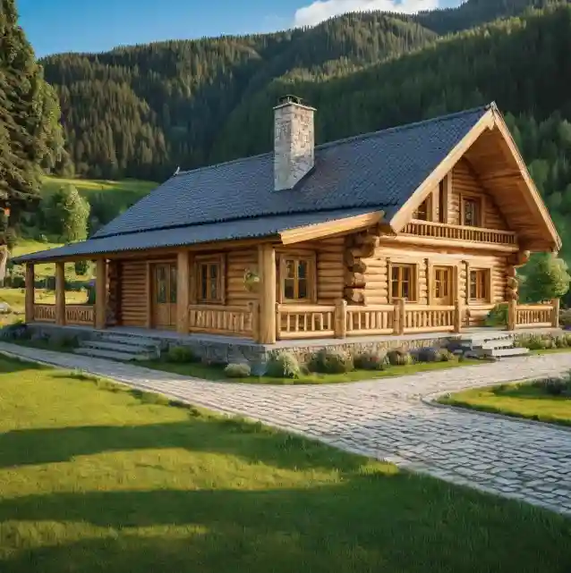 Idea Rumah Kampung Kabin Kayu
