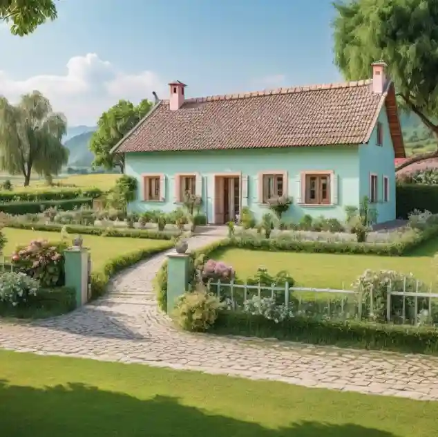 Idea Rumah Kampung Kombinasi Warna Neutral dan Pastel