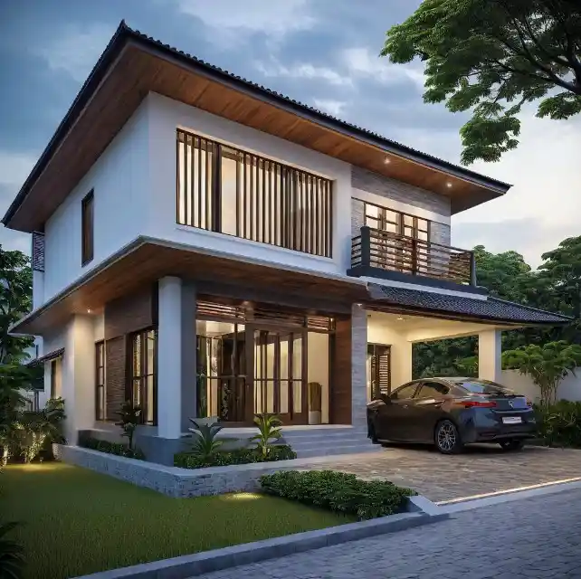 Rumah Kampung Minimalis Moden Malaysia