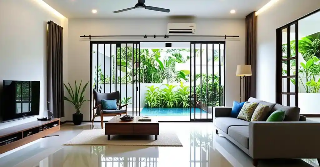 Rumah Moden Simple Pencahayaan Semulajadi