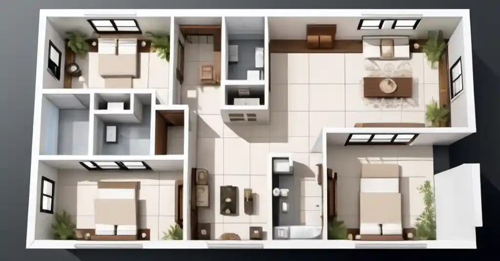 Rumah Setingkat 4 Bilik 3 Bilik Air