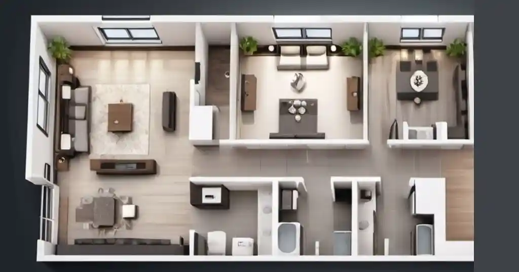 Rumah Setingkat 4 Bilik