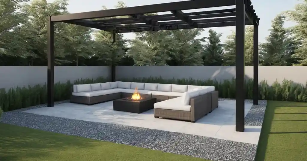 13. Rekaan Pergola Minimalis