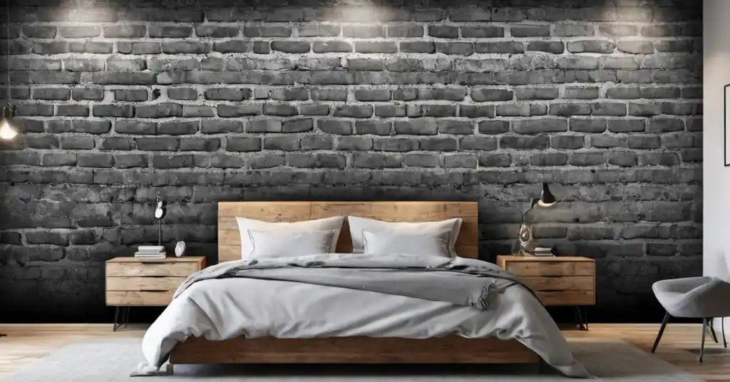 24. Wallpaper Bilik Tidur Perempuan Gaya Industrial