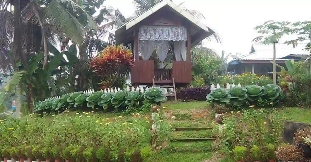 5. Rumah Panggung dan Kebun Sayur
