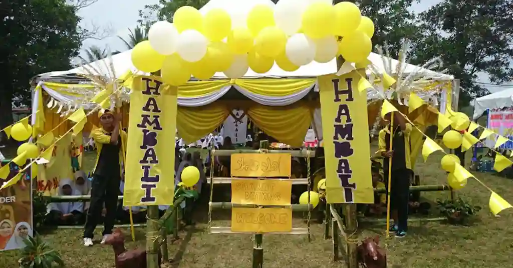 6. Khemah Pedesaan Sederhana
